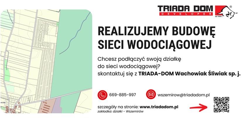 Wszemirów - wykonanie sieci wodociągowej